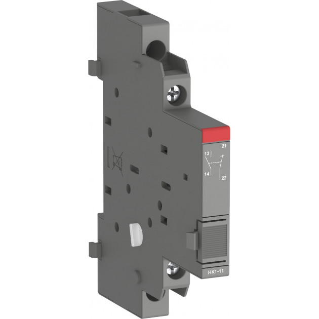 Блок-контакт боковой вспом. ABB HK1-11 (1NO+1NC) для MS116...MS165 MO132 MO165, 4A-AC15 монтаж справа