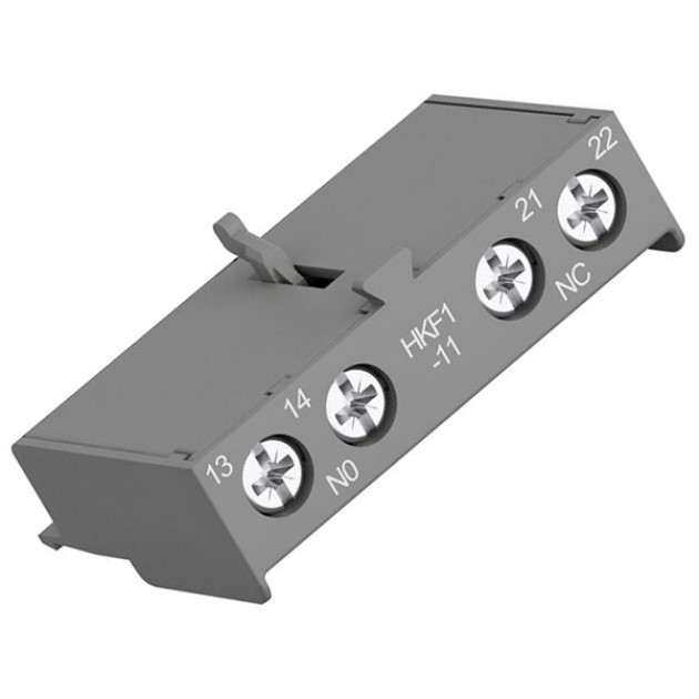 Блок-контакт фронтальный вспом. ABB HKF1-11 (1NO+1NC) для MS116...MS165 MO132 MO165, 1.5A-AC15