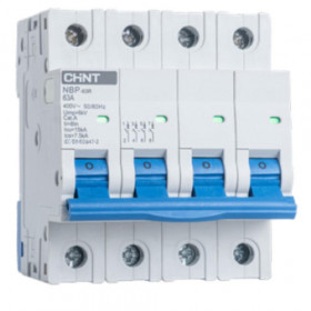 Автоматический выключатель NBP-63R 4P 20A 15кА (R)(CHINT)
