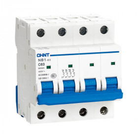 Автоматический выключатель постоянного тока NB1-63DC 4P 4А 1000В 6кА х-ка C (CHINT)