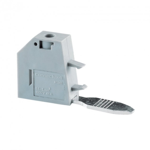 Клемма-отвод AUX6 /8x53,6x29,4mm, винтовая, для клемм CTS50/70NA,CTS95/120N, 6mm2, 41A, 1000V, серая