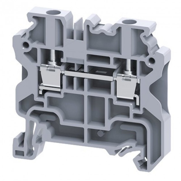 Клемма проходная CY4BU /6x50mm, винтовая, 2 присоед., 4(max 6)mm2, 32A, 1000V, синяя