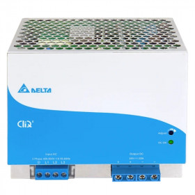 Блок питания импульсный Delta CliQ II, 480W, 20А, 3(2)х320_600VAC (450_800VDC) / 24VDC, DIN35, винт.клеммы, ал.корпус