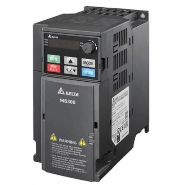 Преобразователь частоты Delta MS300, 400VAC, 7.5kW, 17/20.5A, ЭМС С2, IP20, корп.D