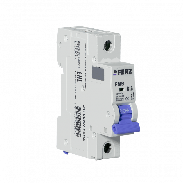 FMB-B 6kA 1P 16 х-ка B Автоматический выключатель FERZ