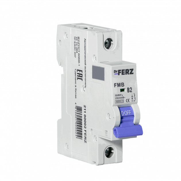 FMB-B 6kA 1P 02 х-ка B Автоматический выключатель FERZ