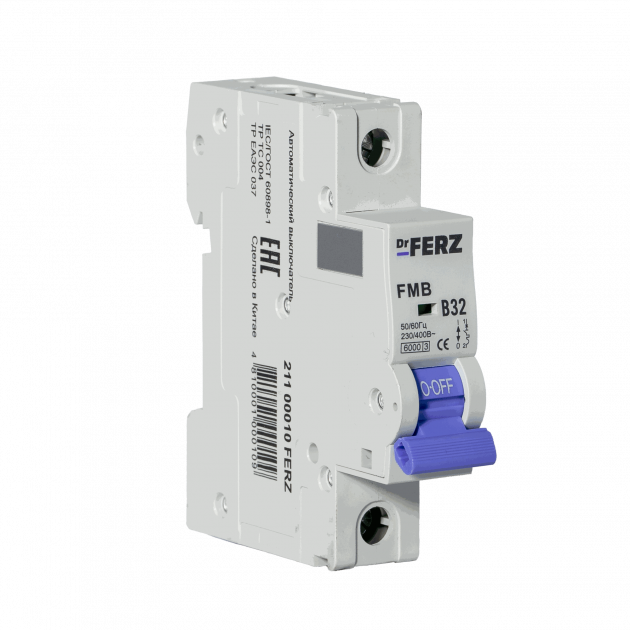 Авт. выкл. FMB-B 1P 32А 6кА хар-ка B FERZ