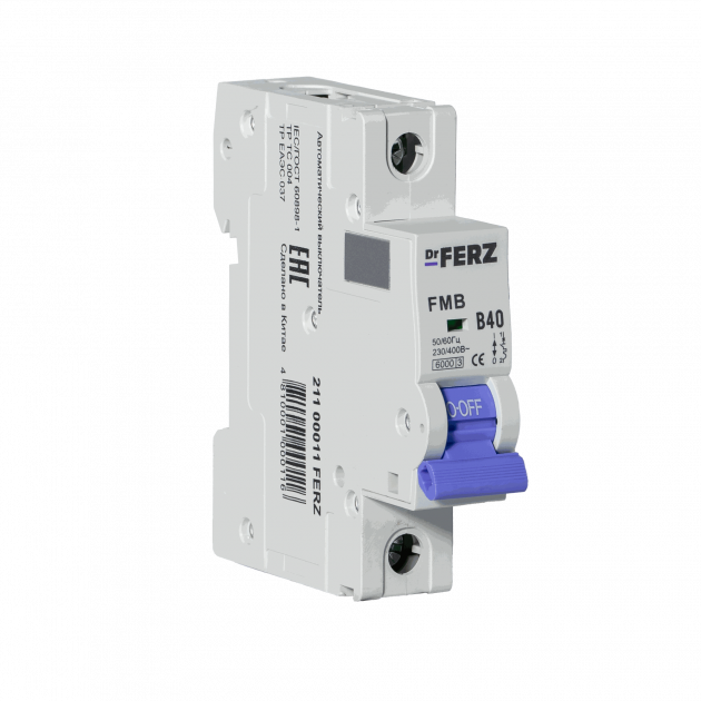 FMB-B 6kA 1P 40 х-ка B Автоматический выключатель FERZ