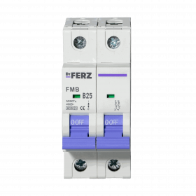 FMB-B 6kA 2P 25 х-ка B Автоматический выключатель FERZ