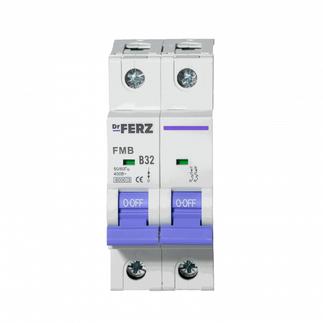 FMB-B 6kA 2P 32 х-ка B Автоматический выключатель FERZ