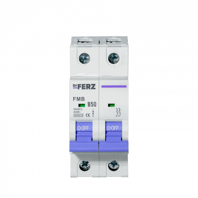 FMB-B 6kA 2P 50 х-ка B Автоматический выключатель FERZ