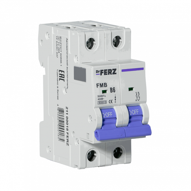 FMB-B 6kA 2P 06 х-ка B Автоматический выключатель FERZ