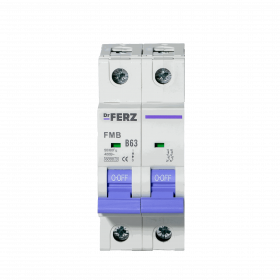 FMB-B 6kA 2P 63 х-ка B Автоматический выключатель FERZ