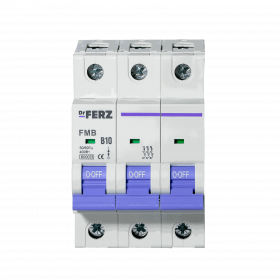 FMB-B 6kA 3P 10 х-ка B Автоматический выключатель FERZ