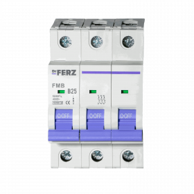FMB-B 6kA 3P 25 х-ка B Автоматический выключатель FERZ