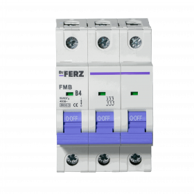 FMB-B 6kA 3P 04 х-ка B Автоматический выключатель FERZ