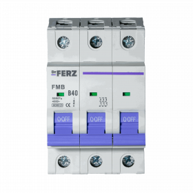 FMB-B 6kA 3P 40 х-ка B Автоматический выключатель FERZ