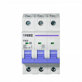 FMB-B 6kA 3P 06 х-ка B Автоматический выключатель FERZ
