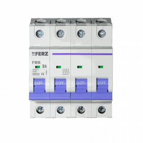 FMB-B 6kA 4P 02 х-ка B Автоматический выключатель FERZ