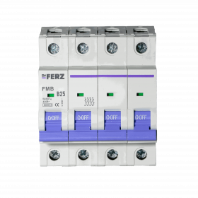 FMB-B 6kA 4P 25 х-ка B Автоматический выключатель FERZ