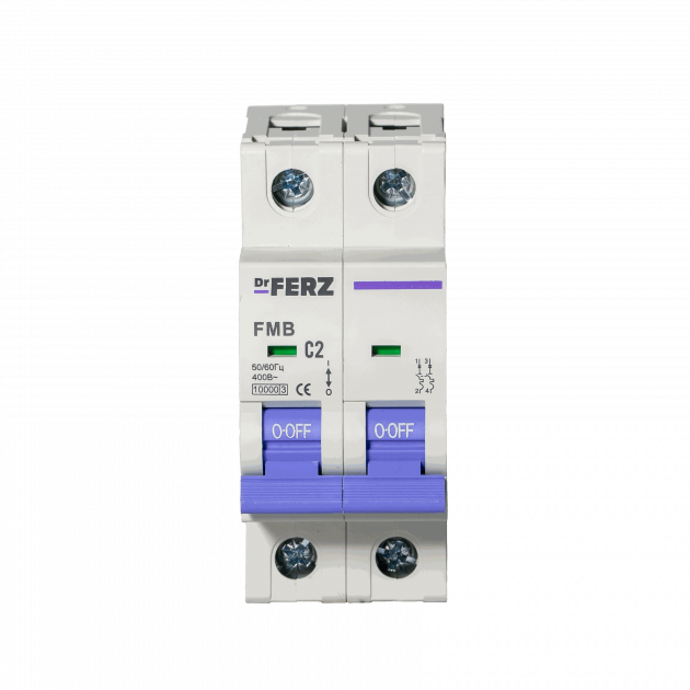 FMB-C 10kA 2P 02 х-ка C Автоматический выключатель FERZ