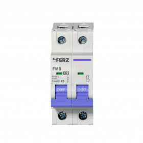 FMB-C 10kA 2P 63 х-ка C Автоматический выключатель FERZ