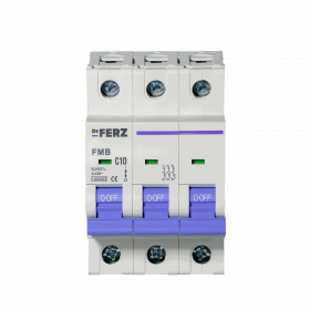 FMB-C 10kA 3P 10 х-ка C Автоматический выключатель FERZ