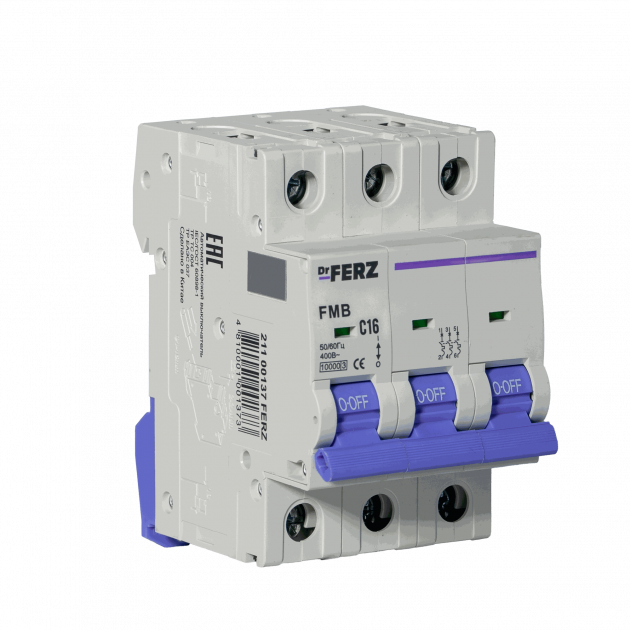 FMB-C 10kA 3P 16 х-ка C Автоматический выключатель FERZ
