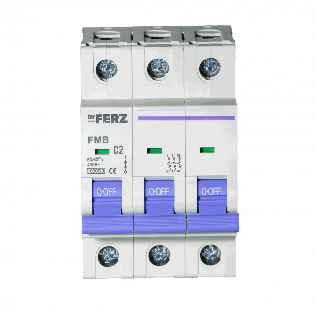 FMB-C 10kA 3P 02 х-ка C Автоматический выключатель FERZ