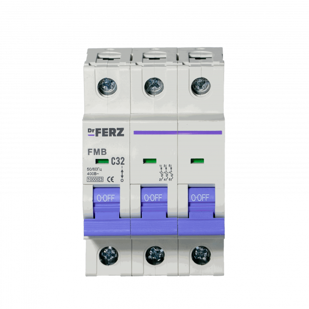 FMB-C 10kA 3P 32 х-ка C Автоматический выключатель FERZ