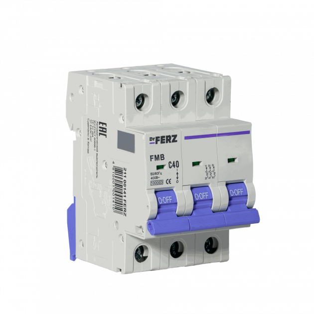 FMB-C 10kA 3P 40 х-ка C Автоматический выключатель FERZ