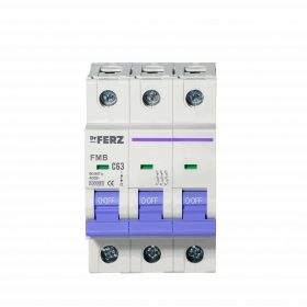 FMB-C 10kA 3P 63 х-ка C Автоматический выключатель FERZ