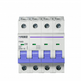 FMB-C 10kA 4P 10 х-ка C Автоматический выключатель FERZ