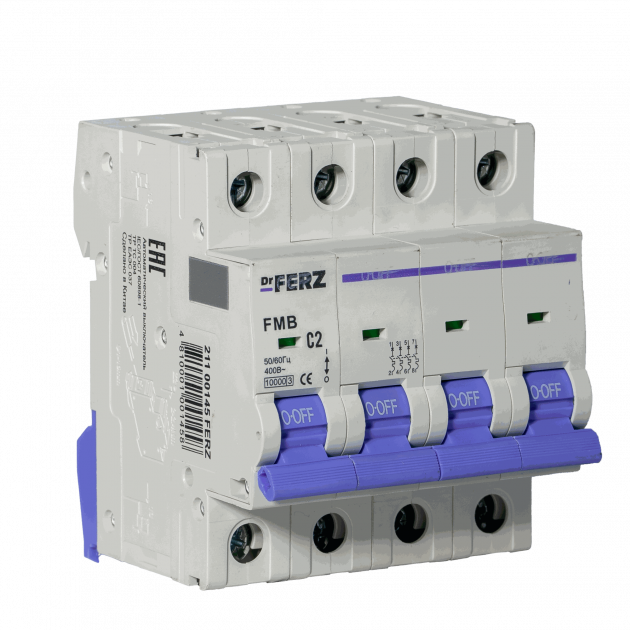 FMB-C 10kA 4P 02 х-ка C Автоматический выключатель FERZ