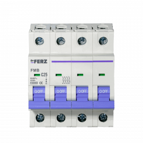 FMB-C 10kA 4P 25 х-ка C Автоматический выключатель FERZ