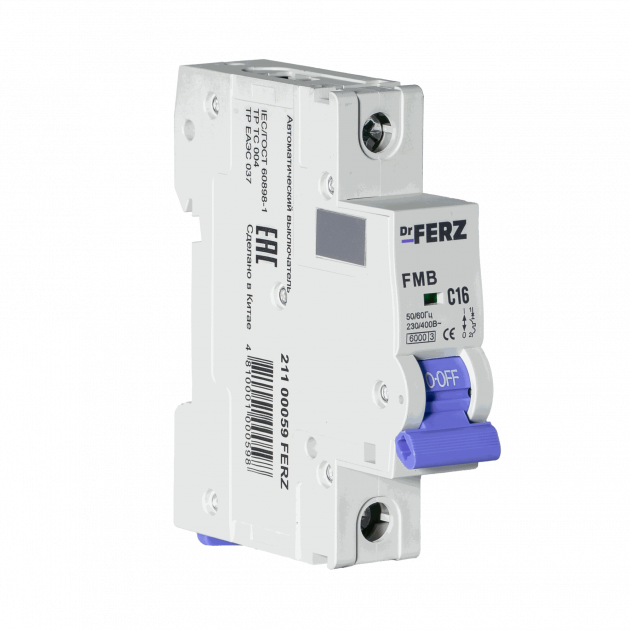 FMB-C 6kA 1P 16 х-ка C Автоматический выключатель FERZ