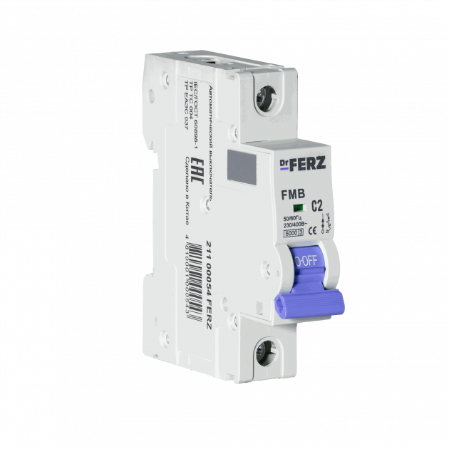 FMB-C 6kA 1P 02 х-ка C Автоматический выключатель FERZ