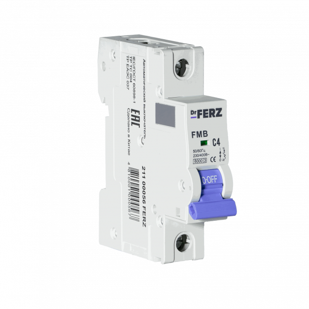 FMB-C 6kA 1P 04 х-ка C Автоматический выключатель FERZ
