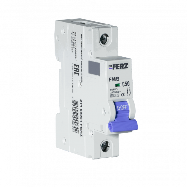 FMB-C 6kA 1P 50 х-ка C Автоматический выключатель FERZ