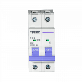 FMB-C 6kA 2P 20 х-ка C Автоматический выключатель FERZ