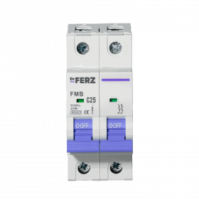 FMB-C 6kA 2P 25 х-ка C Автоматический выключатель FERZ