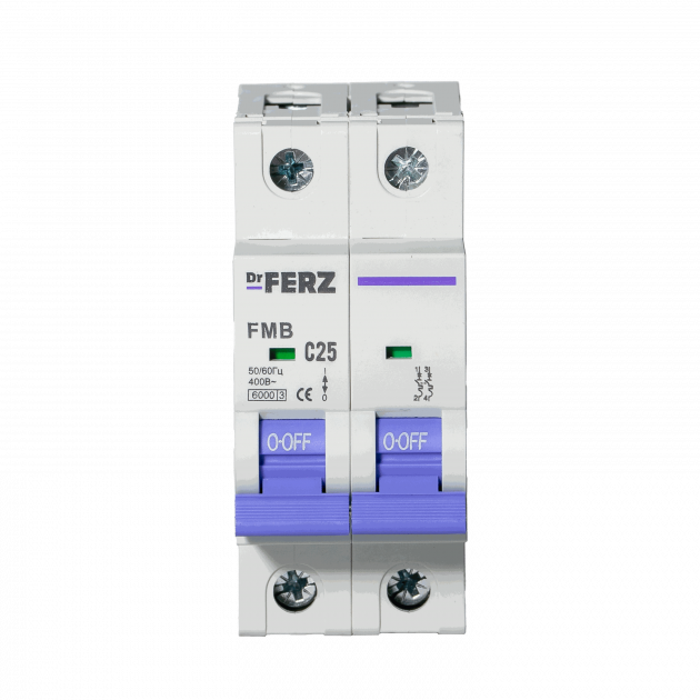 FMB-C 6kA 2P 25 х-ка C Автоматический выключатель FERZ