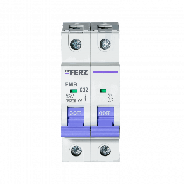 FMB-C 6kA 2P 32 х-ка C Автоматический выключатель FERZ