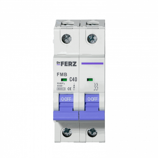 Авт. выкл. FMB-C 2P 40А 6кА хар-ка C FERZ