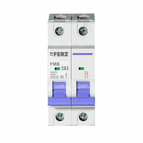 FMB-C 6kA 2P 63 х-ка C Автоматический выключатель FERZ