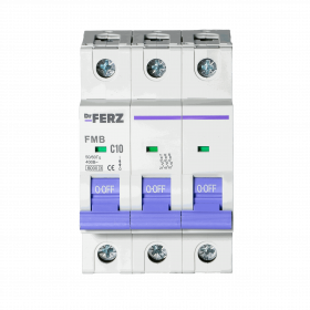 FMB-C 6kA 3P 10 х-ка C Автоматический выключатель FERZ