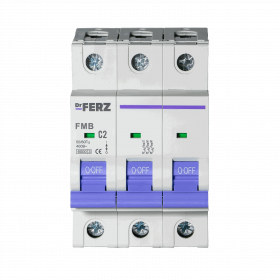 FMB-C 6kA 3P 02 х-ка C Автоматический выключатель FERZ