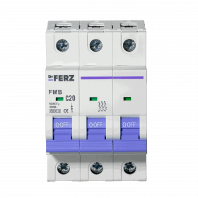 FMB-C 6kA 3P 20 х-ка C Автоматический выключатель FERZ
