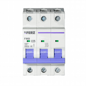 FMB-C 6kA 3P 25 х-ка C Автоматический выключатель FERZ