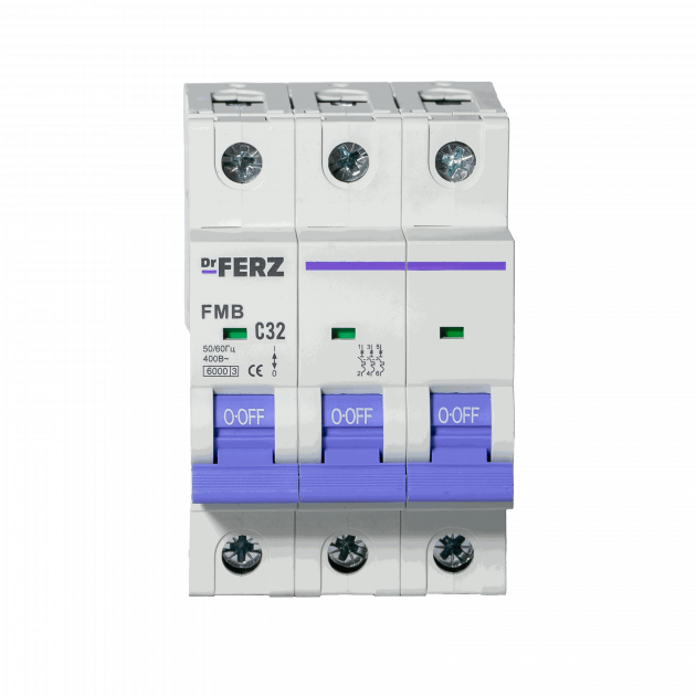 FMB-C 6kA 3P 32 х-ка C Автоматический выключатель FERZ